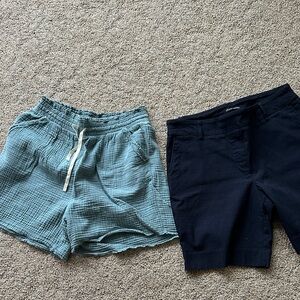 Blue and Teal Shorts Set